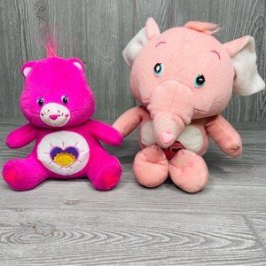 Y2K care bears nanco lots of heart elephant and shine bright bear 03 and 06 plus